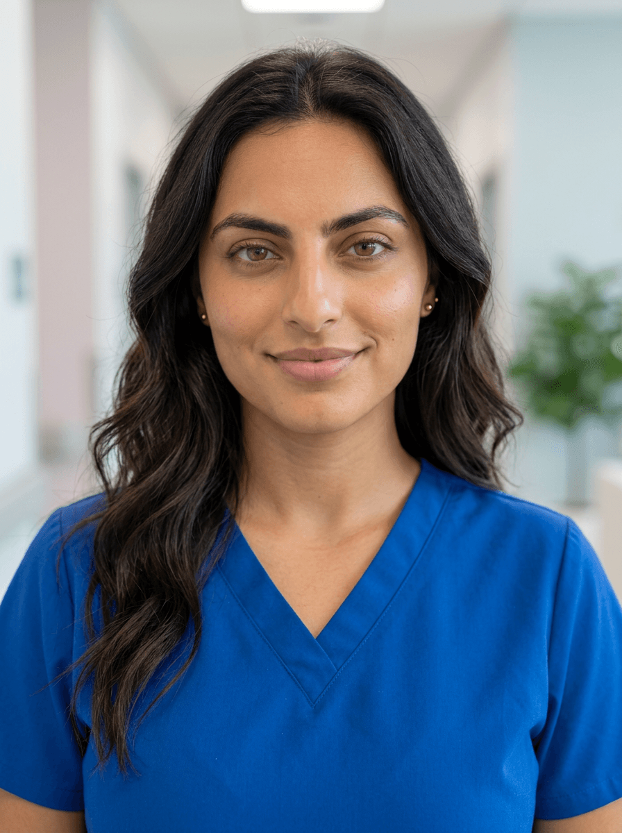Professional portrait styled for Nursing & Care