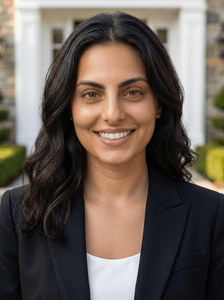 Professional portrait styled for Luxury Real Estate